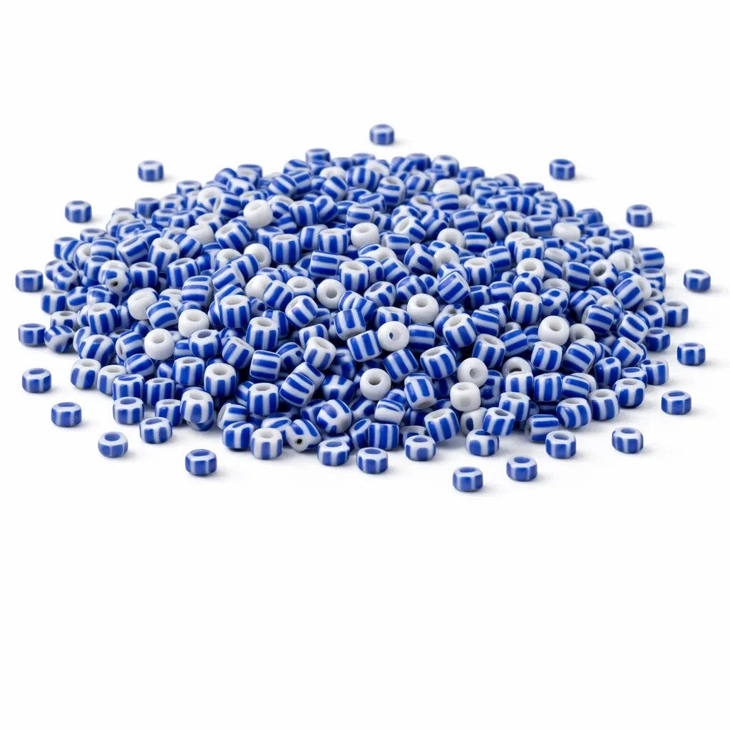 Rocailles Blau-Weiß Opak