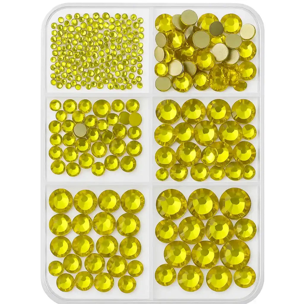 Non-Hotfix Größen-Mischbox (1.000 Stück) | Farbe wählbar