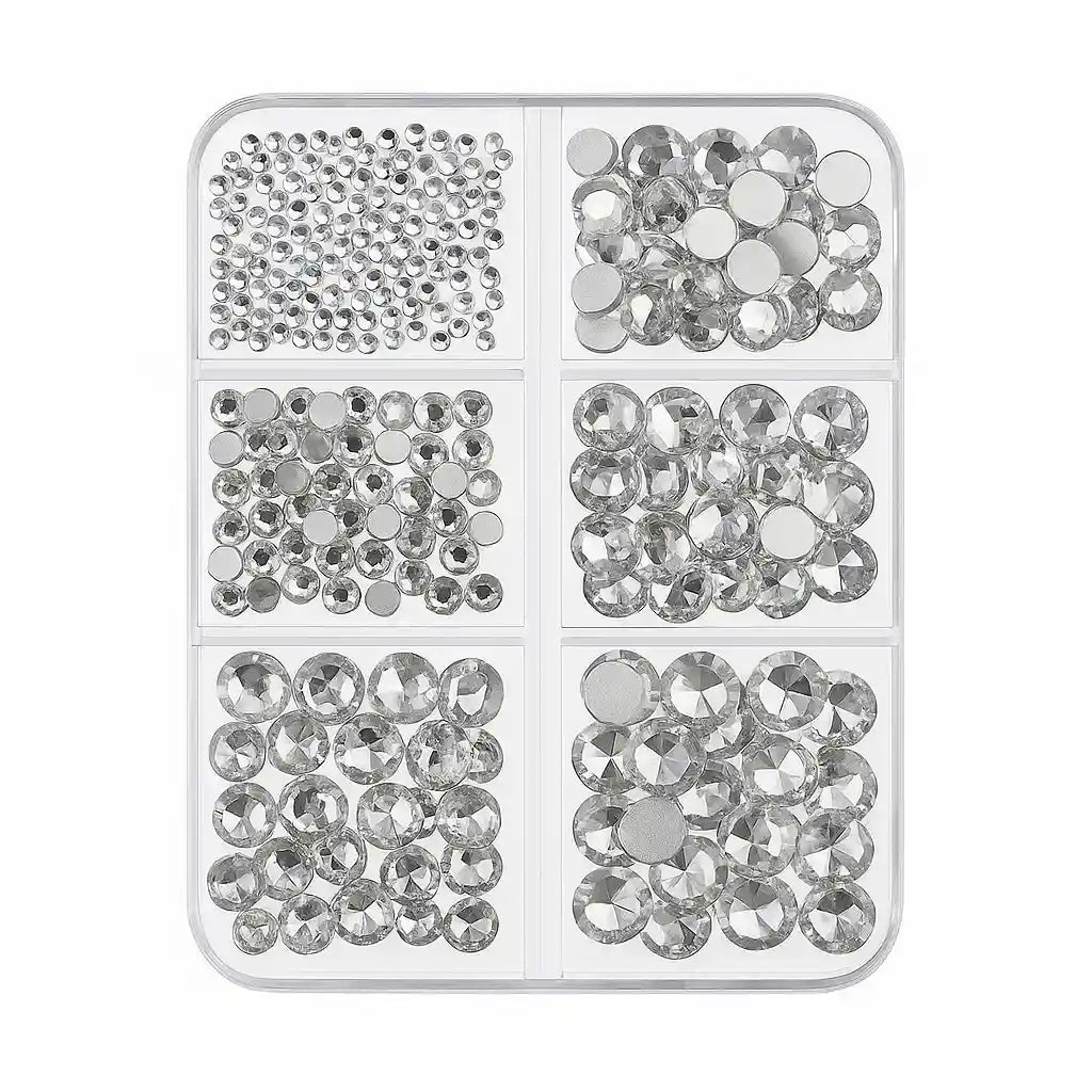 Non-Hotfix Größen-Mischbox (1.000 Stück) | Farbe wählbar