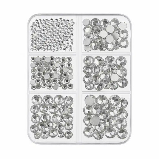 Non-Hotfix Größen-Mischbox (1.000 Stück) | Farbe wählbar