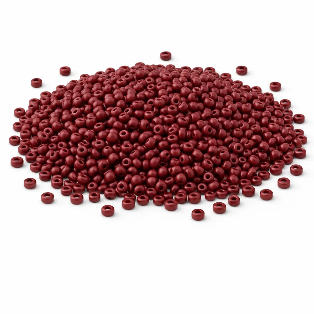 Rocailles Dunkelrot Opak
