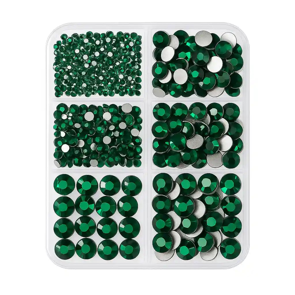 Non-Hotfix Größen-Mischbox (1.000 Stück) | Farbe wählbar