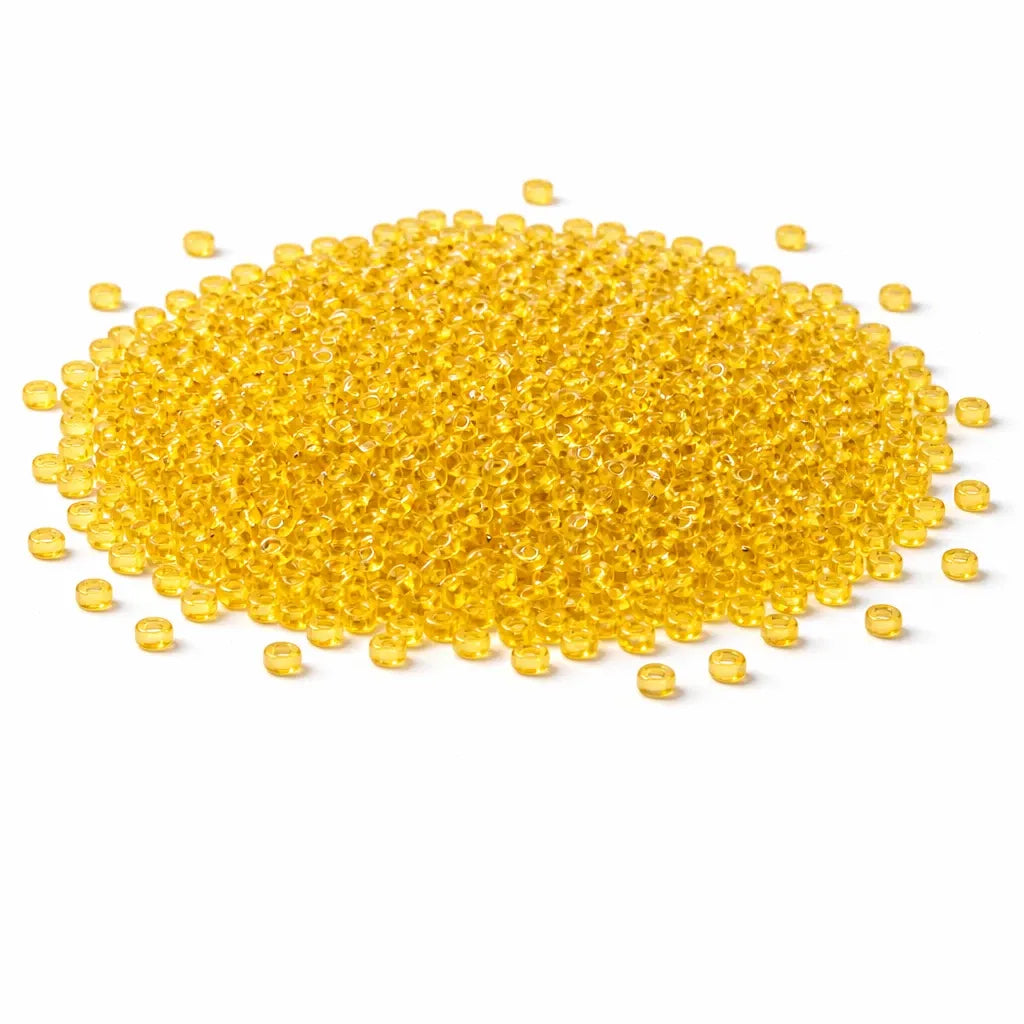 Rocailles Gelb Transparent