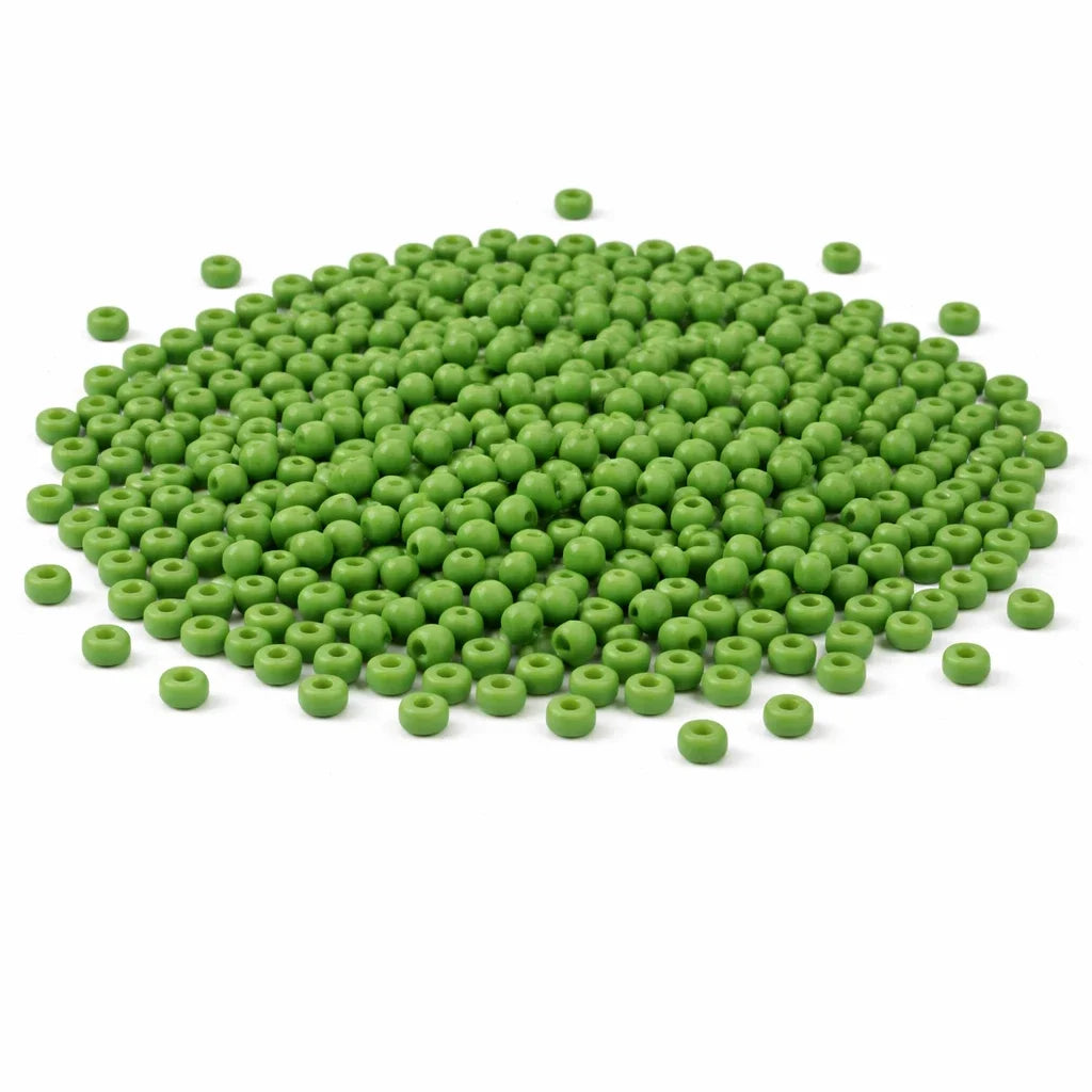 Rocailles Grün Opak