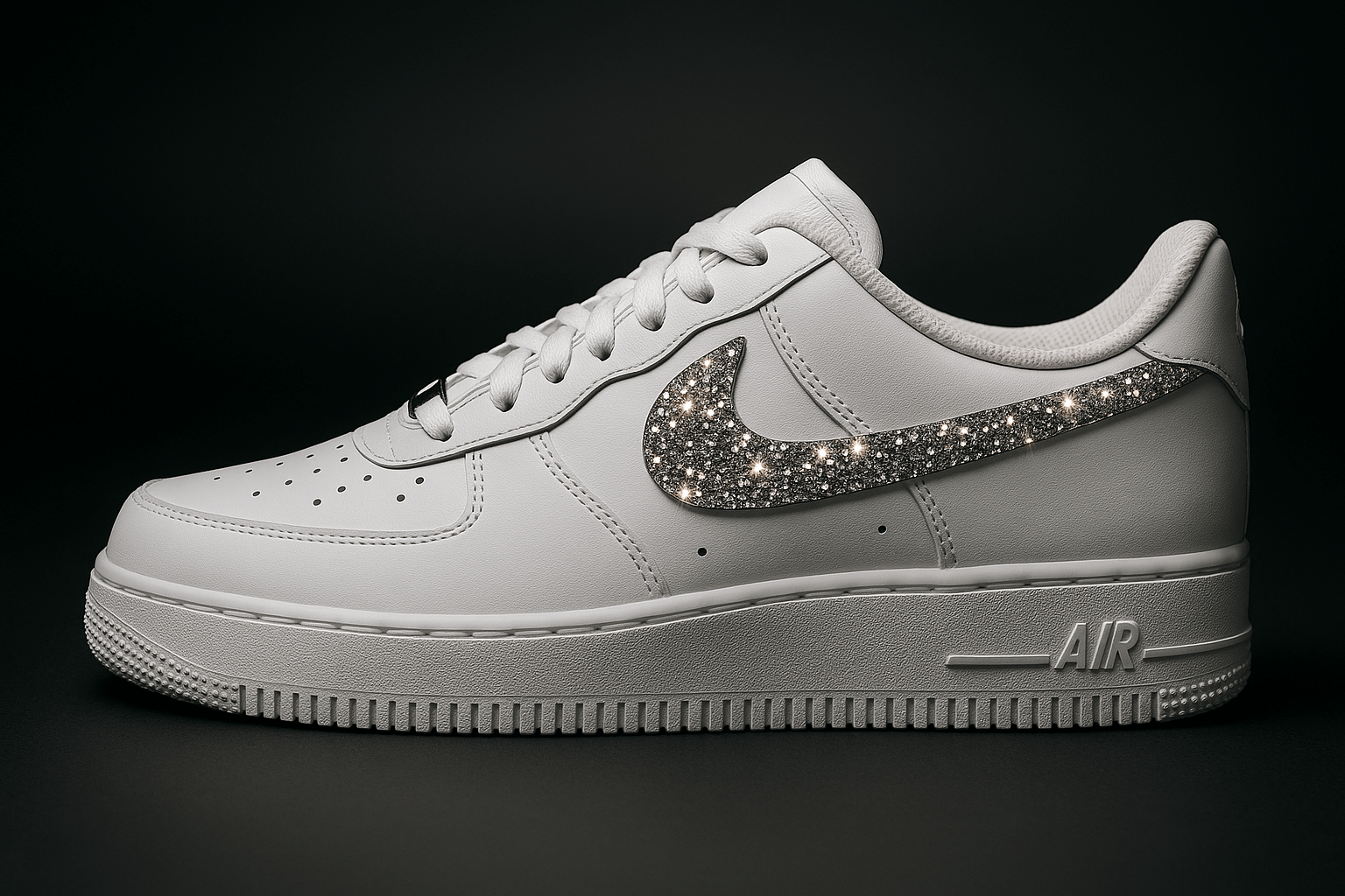 Air Force 1 mit Strasssteinen besetzt