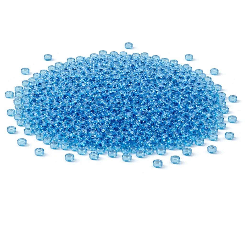 Rocailles Ozeanblau Transparent