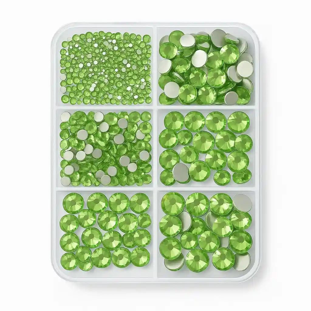 Non-Hotfix Größen-Mischbox (1.000 Stück) | Farbe wählbar