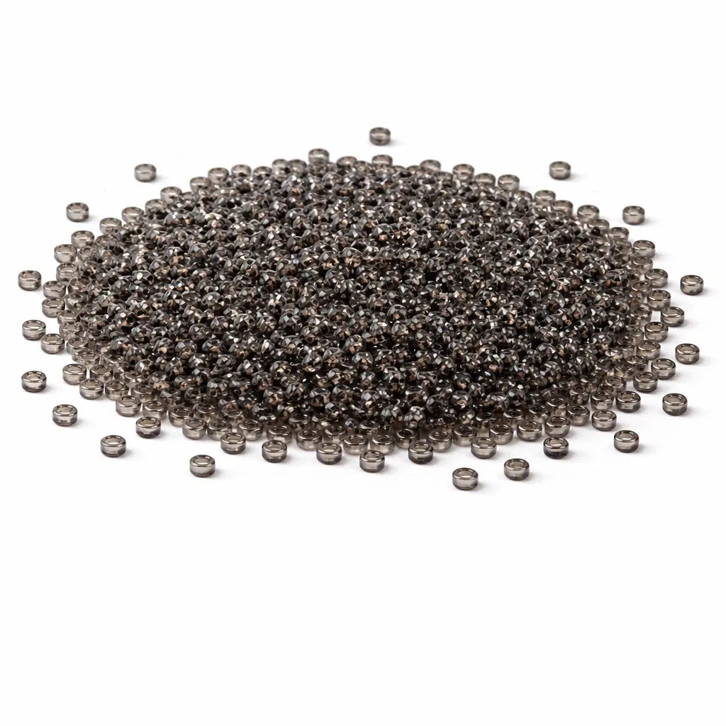 Rocailles Rauchgrau Transparent