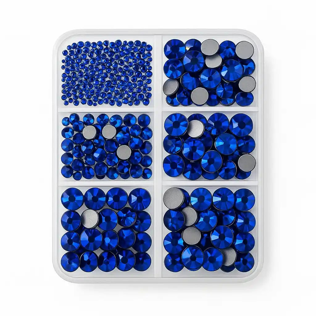 Non-Hotfix Größen-Mischbox (1.000 Stück) | Farbe wählbar