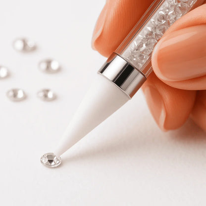 Strass Picker Doppelkopf – Wachs & Metallspitze