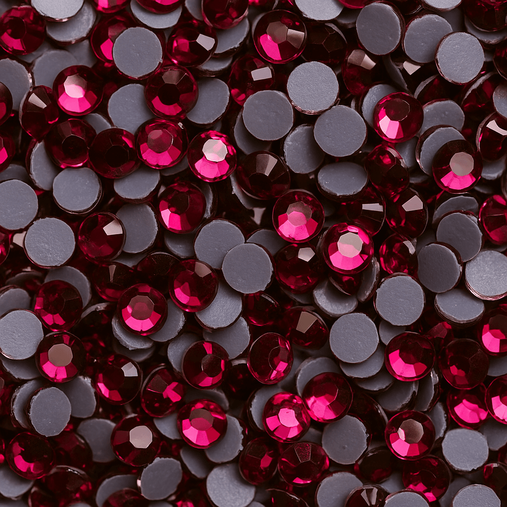 DMC Hotfix Strasssteine in Fuchsia – pinkviolette Glaskristalle für Textilien & DIY