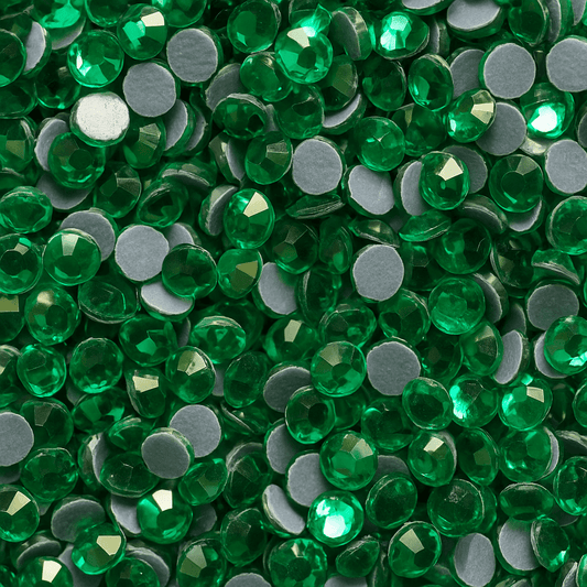 DMC Hotfix Strasssteine in Green Zircon – grüne Glaskristalle für Textilien & DIY